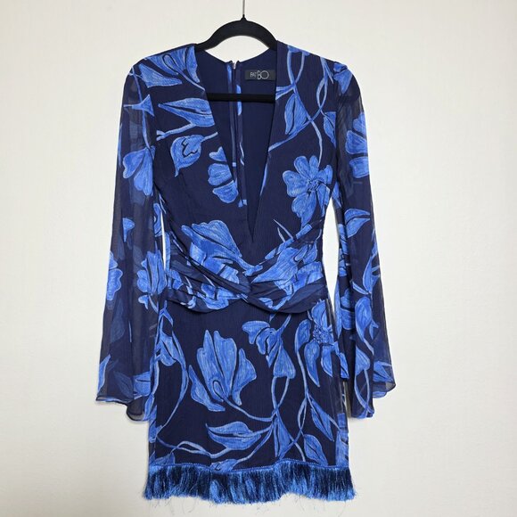 PatBO FRINGE TRIM MINI DRESS SIZE 2 MSRP $495 - Picture 5 of 10